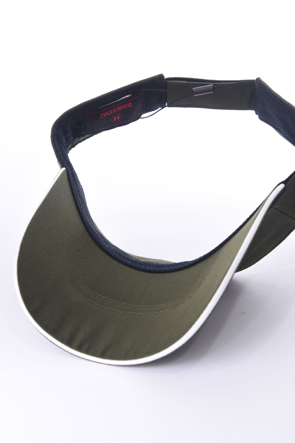 MENS BASIC VISOR / ロゴ刺繍 ベーシック サンバイザー オリーブ