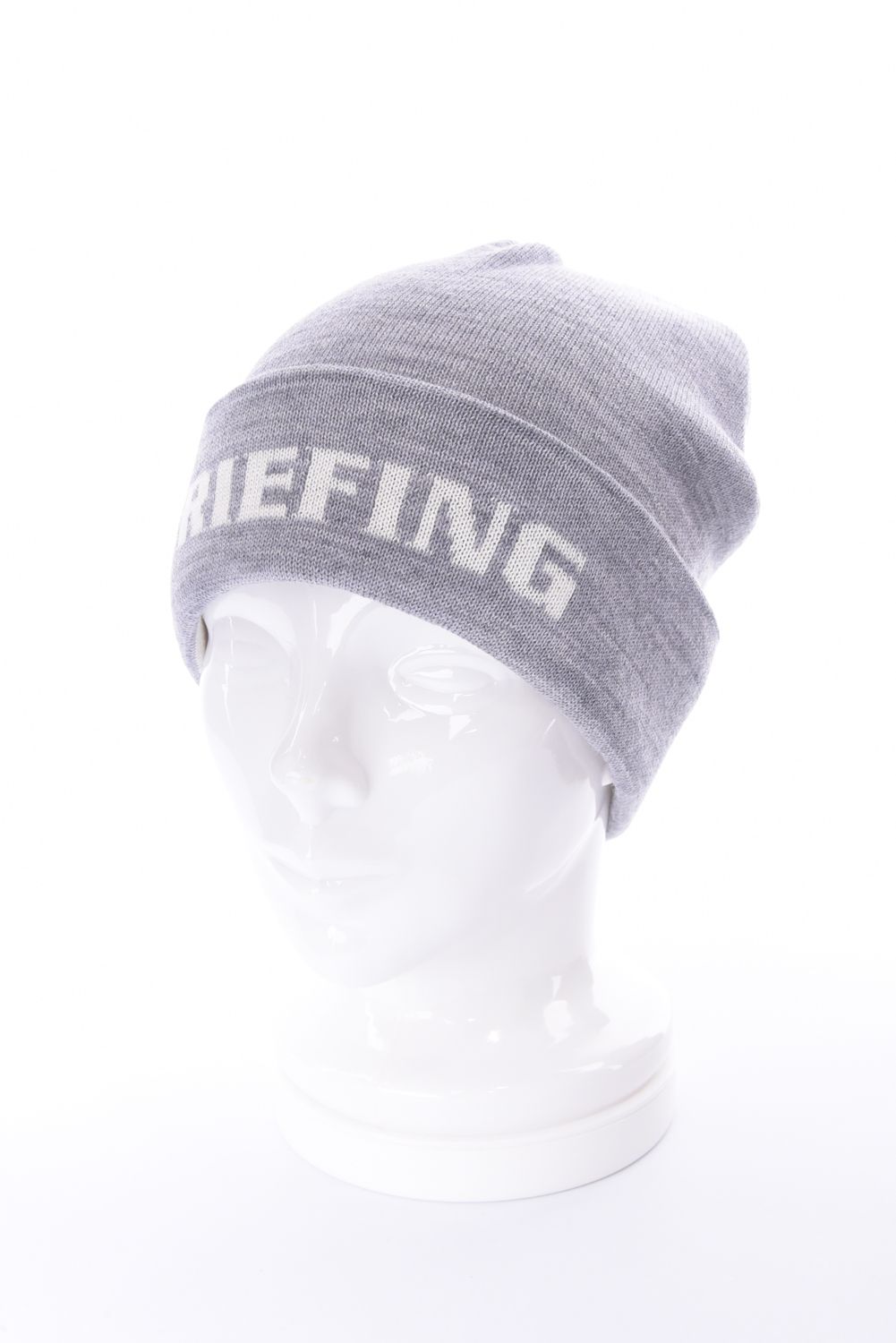 MEN’S WR WOOL LOGO BEANIE / ブランドロゴジャカード ニットビーニー (グレー)