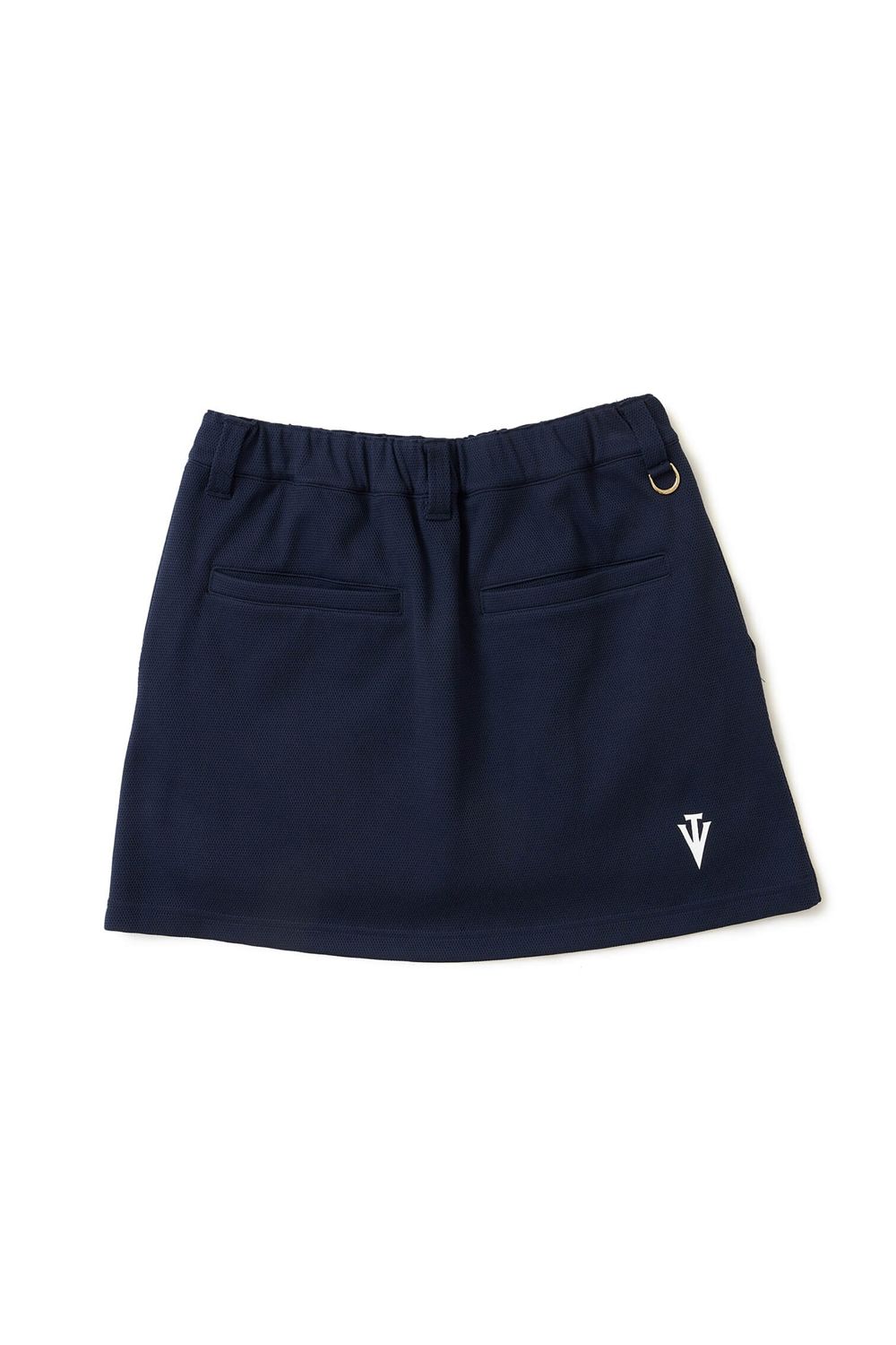 【26AW】 【レディース】 ARC TAG SKIRT / シボ素材 フロントポケット スカート (ネイビー)