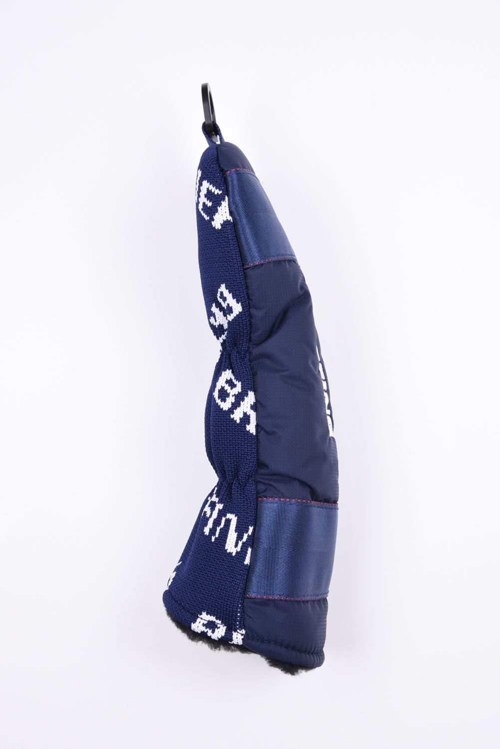 【26SS】 LOGO KNIT UTILITY COVER / 異素材ハイブリッド ユーティリティカバー (ネイビー)