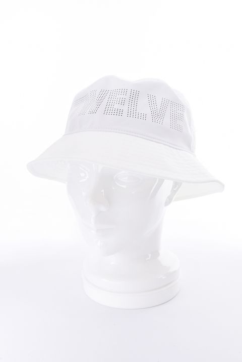 【26SS】 PERFORATE HAT / パンチングロゴ バケットハット (ホワイト)