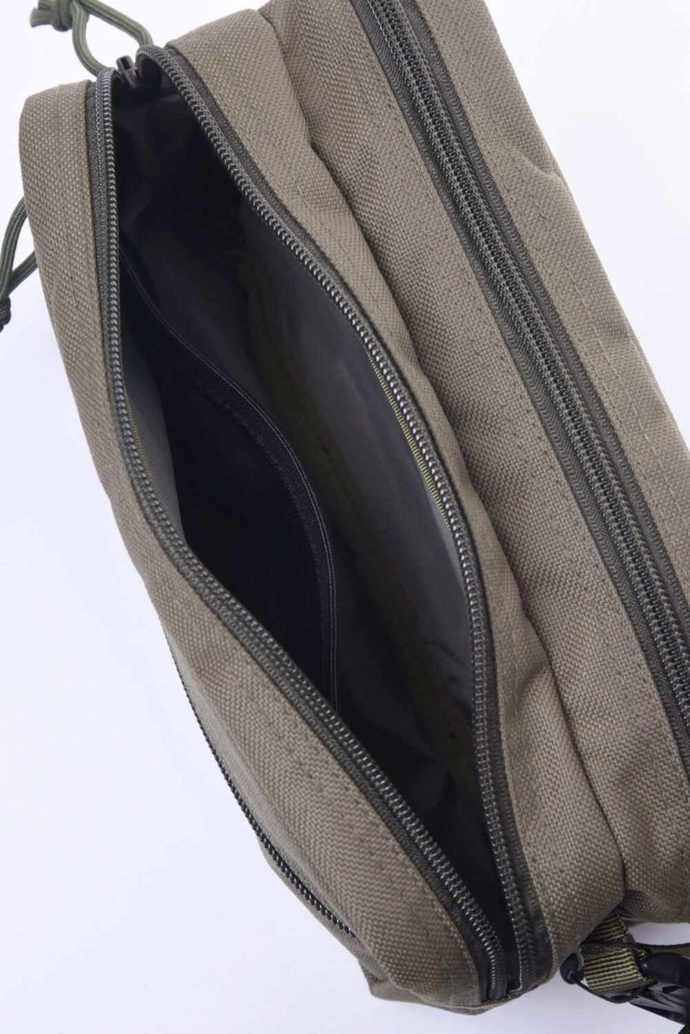 【NEW STANDARD SERIES】 DOUBLE ZIP POUCH STD / ダブルジップ ポーチ (レンジャーグリーン)