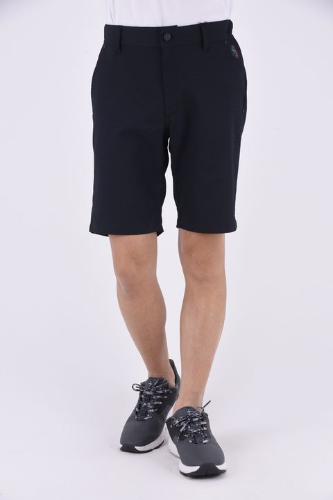 【ABSOLUTE】 DRY STRETCH CHIDORI JQ SHORTS / 千鳥柄 ジャガード ストレッチ ショートパンツ (ブラック)