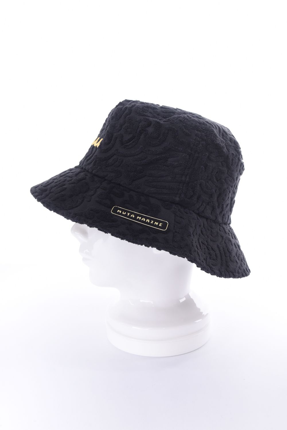 【26SS】 LINE ART PILE BUCKET HAT / パイル生地 ラインアート バケットハット (ブラック)
