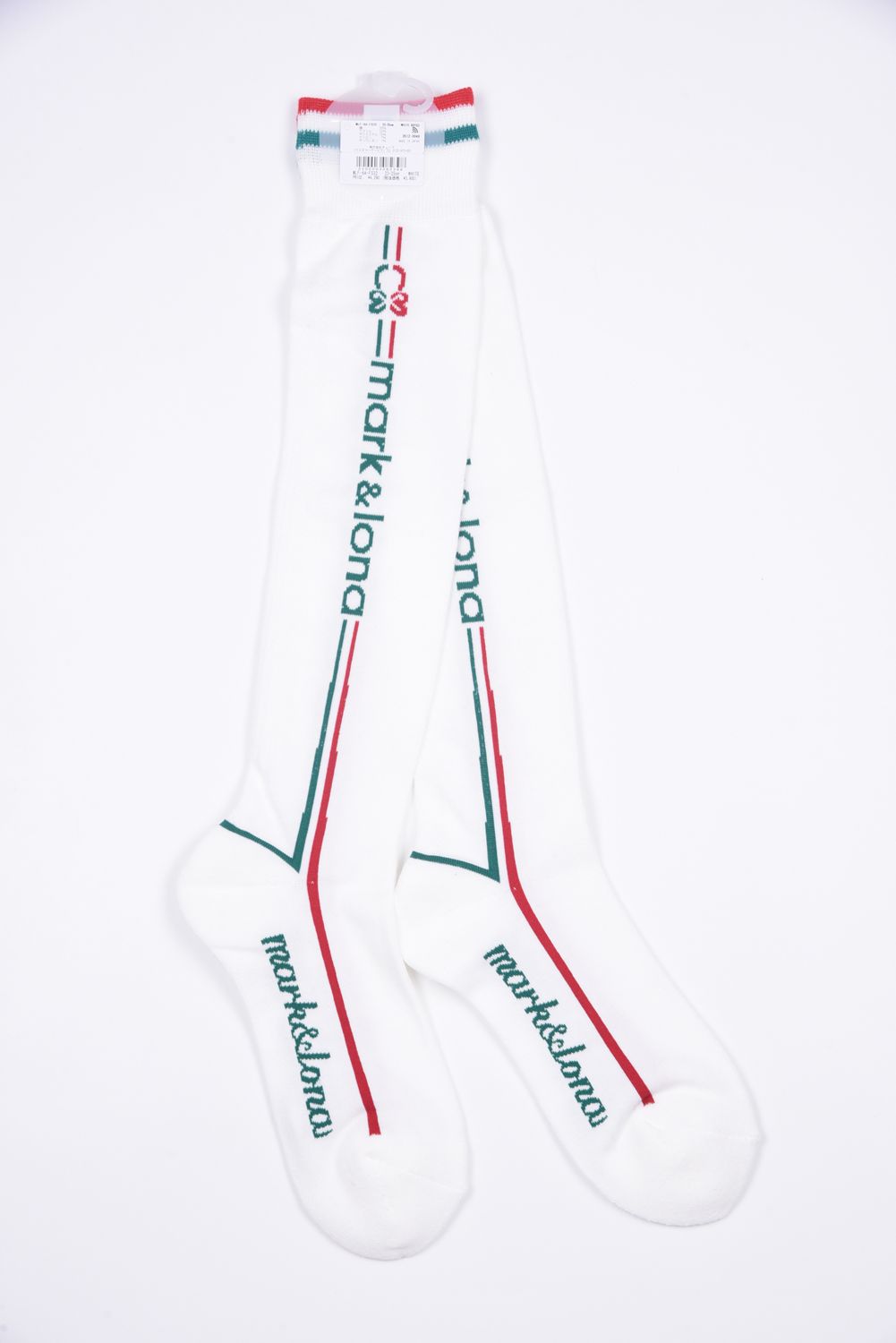 【26SS】【レディース】 ELMT SPORT LINE OVER-KNEE SOCKS / サイドライン オーバーニーソックス (ホワイト)