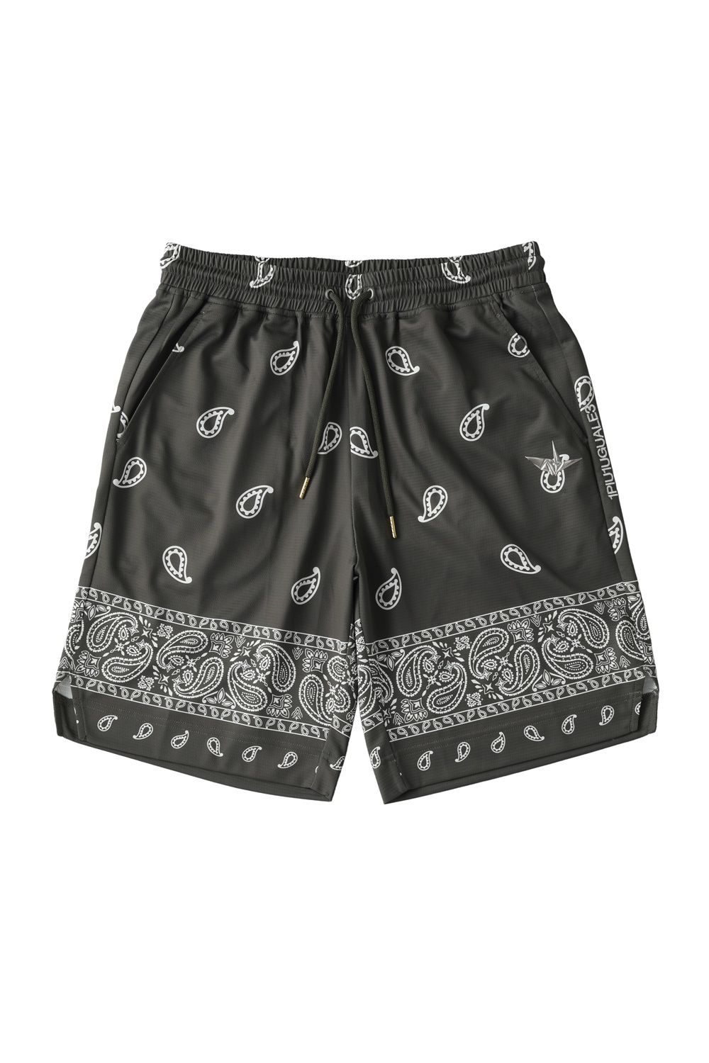 【25SS】 113 GOLF BANDANA SHORTS / バンダナ柄 ショートパンツ (カーキ)