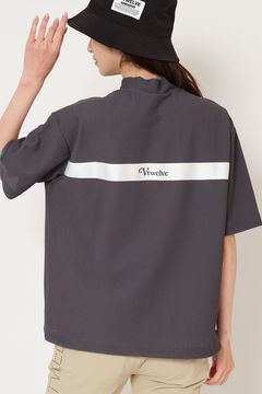 【26SS】【レディース】 AIRY AWA MOCK / ワッフル生地 バックライン モックネックTシャツ (グレー)