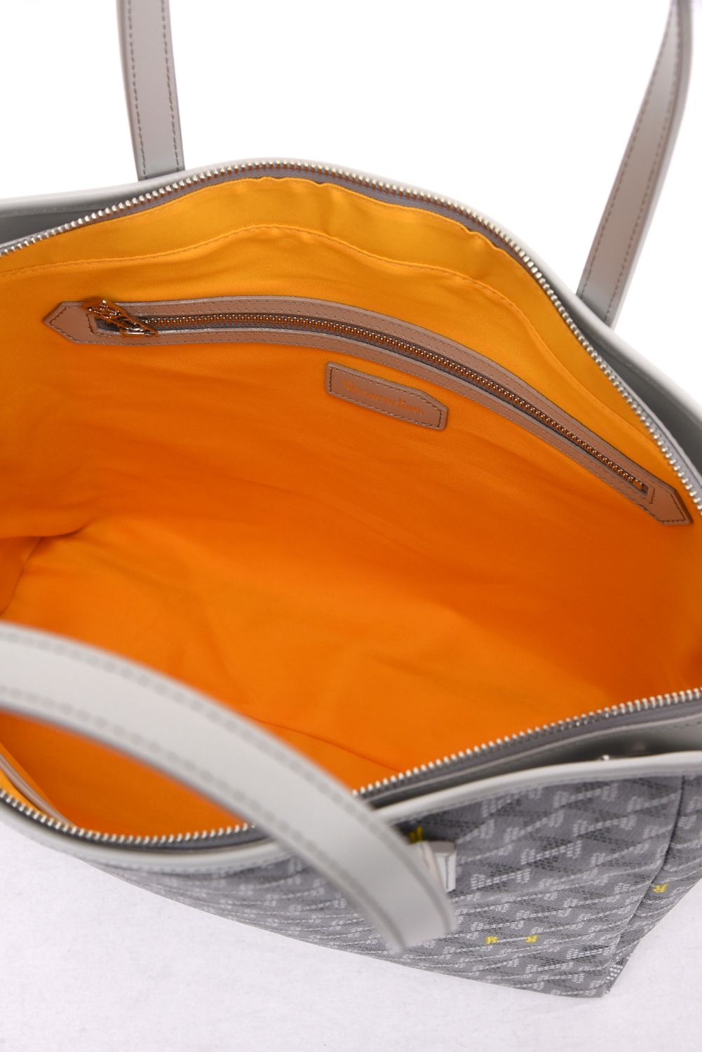 LANIUS BIZ (ラニウス ビズ) / ブランドオリジナルテキスタイル ビジネストートバッグ (シルバーグレー)*