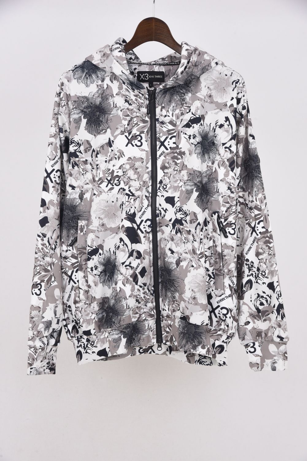 【25AW】 FLOWER CAMO FULL ZIP HOODIE / フラワーカモ フルジップパーカー (オフホワイト)