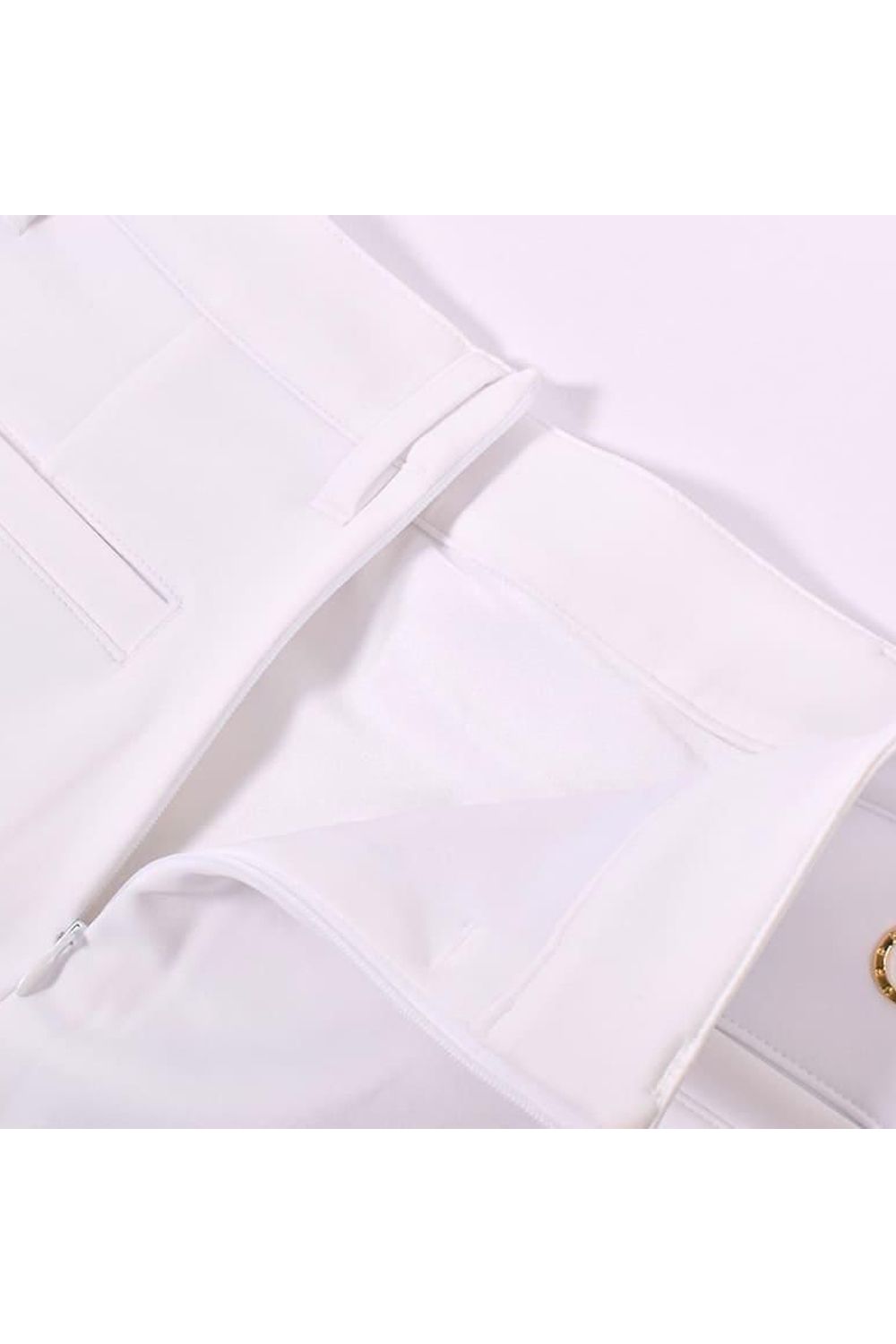 【26SS】【レディース】 GM ACCENT LINE SKIRT / モノトーンシリーズ メッシュプリーツ アクセントラインスカート (ホワイト)*