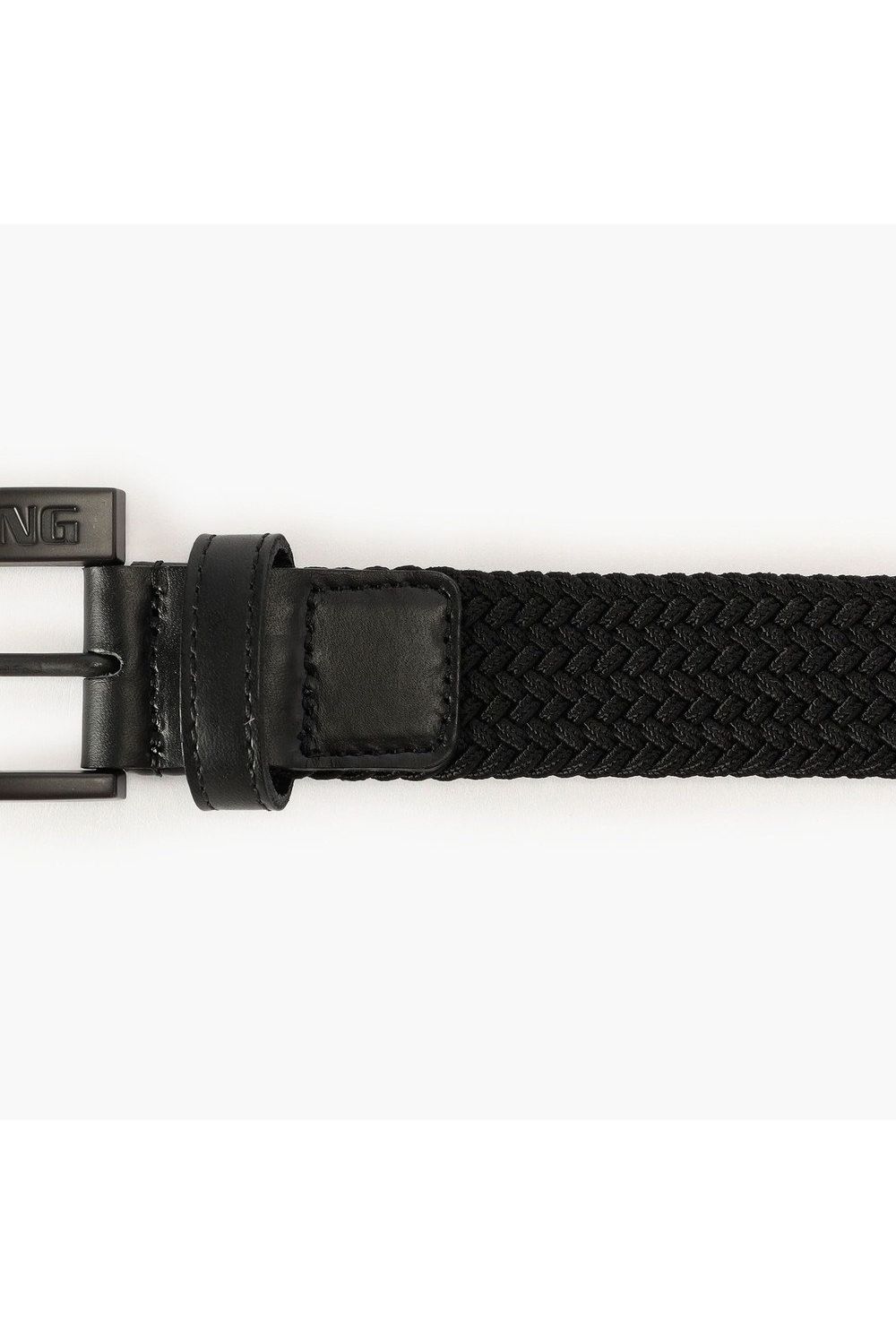 【26SS】 MS SQUARE BUCKLE MESH BELT / スクエアバックル メッシュベルト (ブラック)