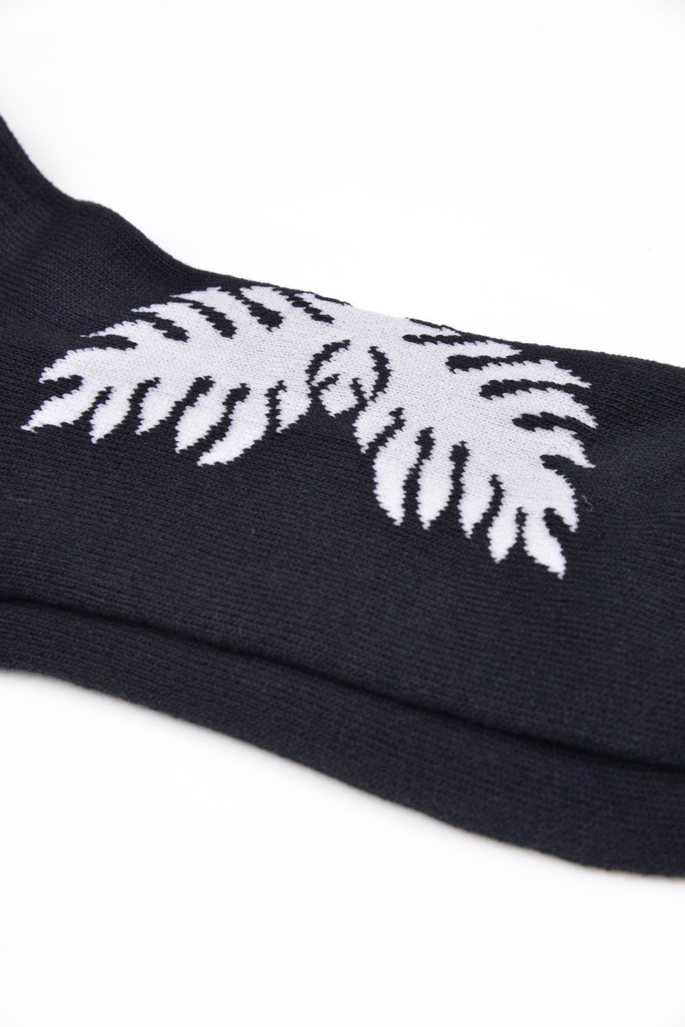 【26AW】 Ankle Socks（Laua’e） / ハワイアンキルトジャカード アンクルソックス (ブラック)