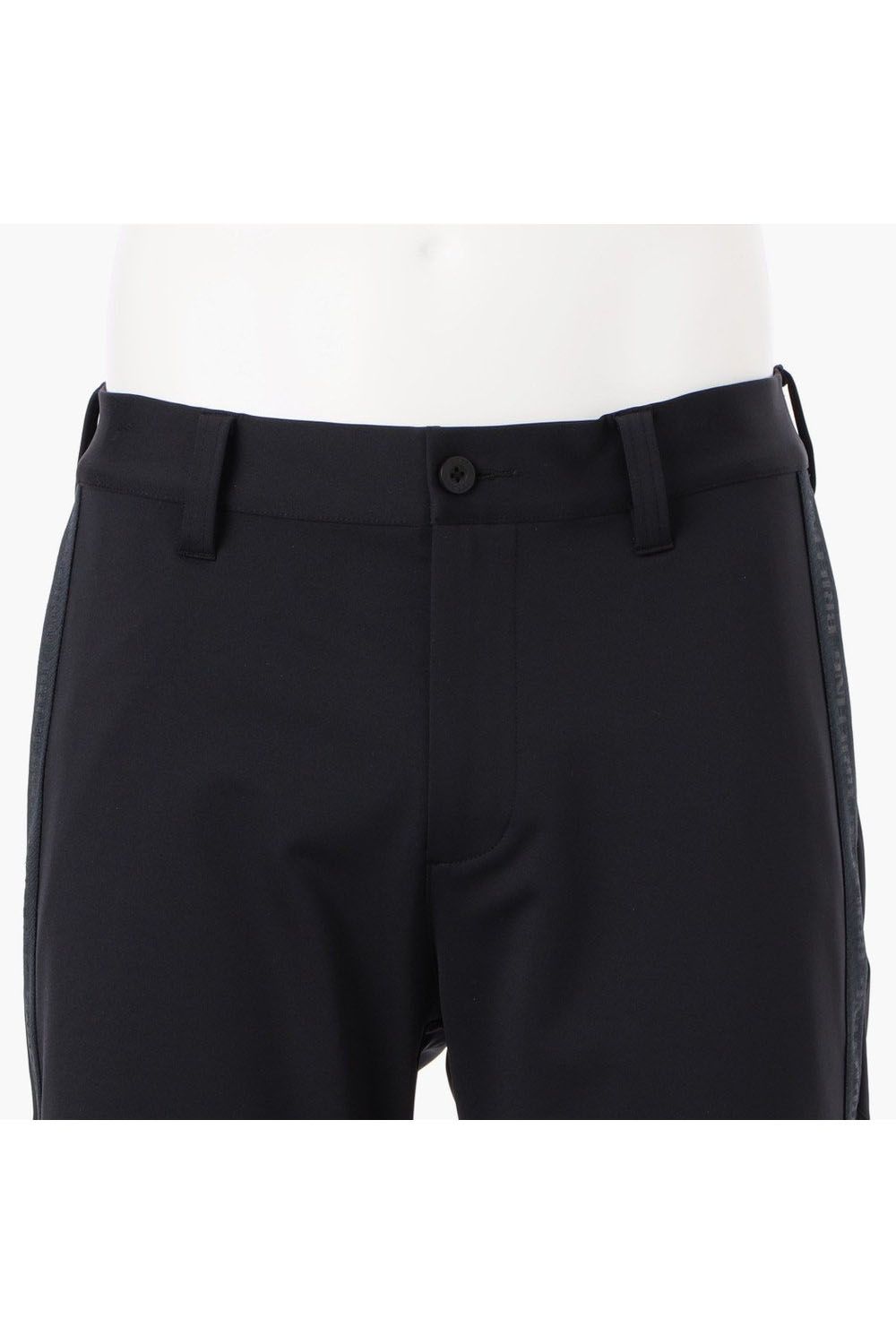 【25SS】 MENS LOGO LINE SHORT PANTS / ロゴラインテープ ショート パンツ (ブラック)
