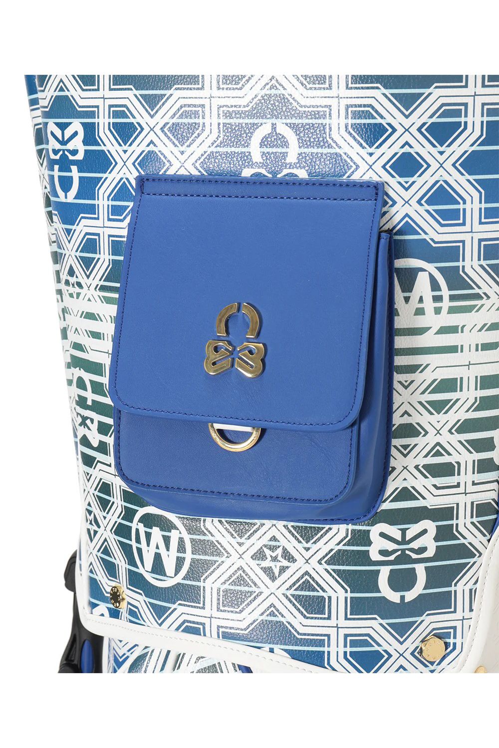 【26SS】【銀行振込・代金引換不可】【返品・交換不可】 RITMO MONOGRAM STAND BAG / ジオメトリックパターン スタンドタイプ キャディバッグ (ホワイト)