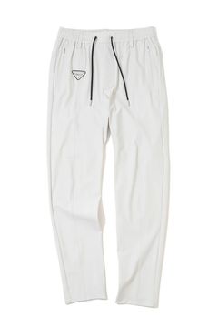 【26SS】【CODE COLLECTION】 THPT / ストレッチナイロンタフタ ジャカードテープ テーパードパンツ (ライトグレー)