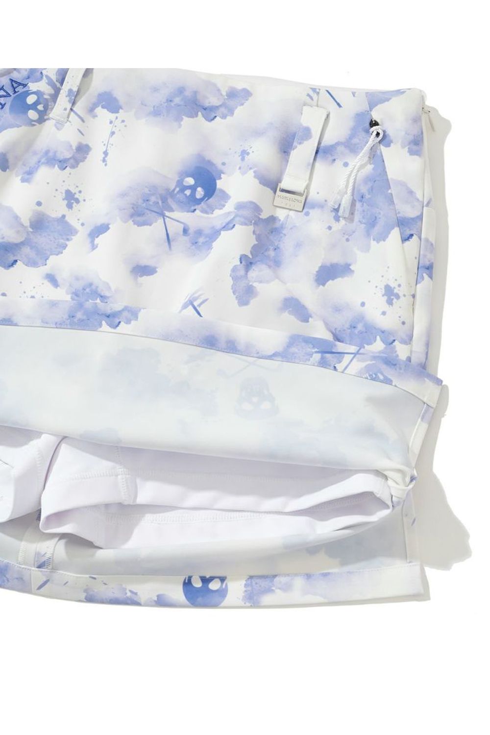【25SS】【レディース】 PULSE CAMO SKIRT / ウォーターカラーグラフィックプリント タイトスカート(インナーパンツ付き) (ブルー)