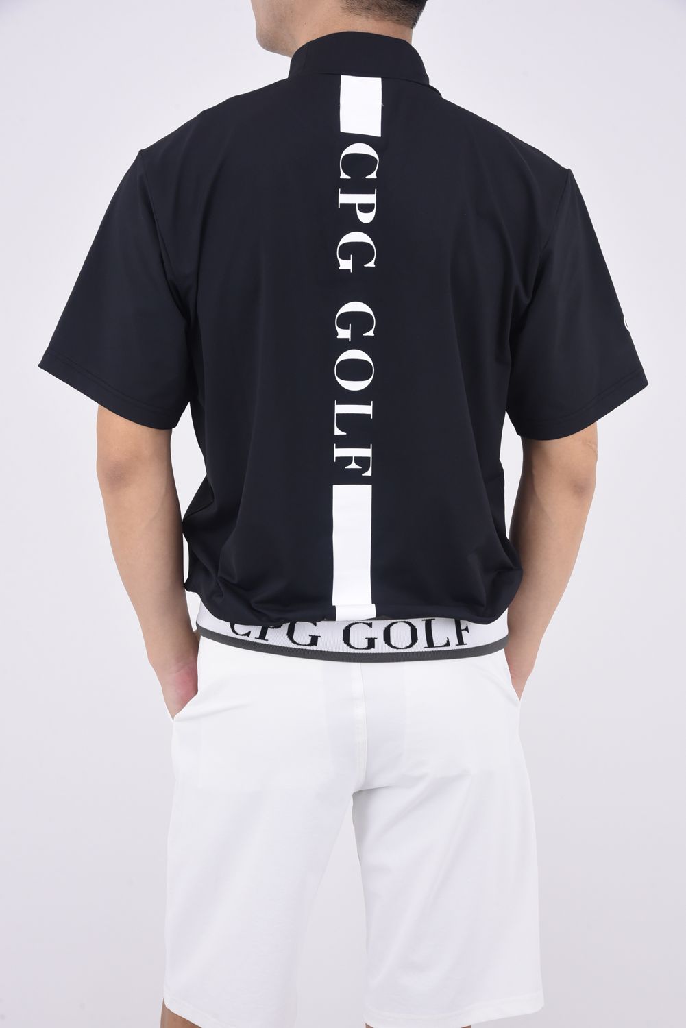 CPG GOLF - 裾JQテープ付きモックネック（ブラック） | GOSSIP GOLF