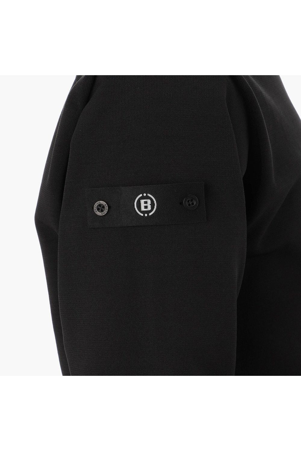 【26AW】 MEN’S PLANE KNIT CREWNECK / ブランドロゴ クルーネックニット (ブラック)