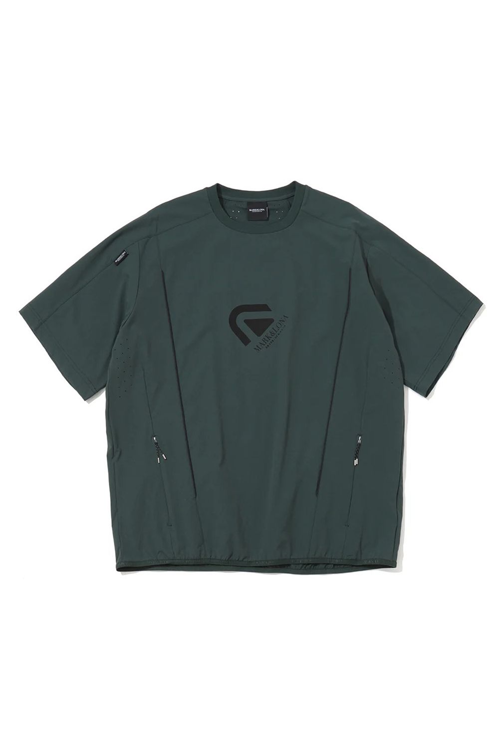 【26SS】【CODE COLLECTION】 PTMT / ストレッチナイロン クルーネックプルオーバー (グリーン)