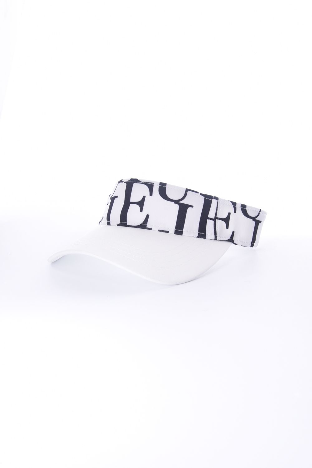 LOGO PATTERN SUN VISOR / オリジナルロゴ サンバイザー ホワイト