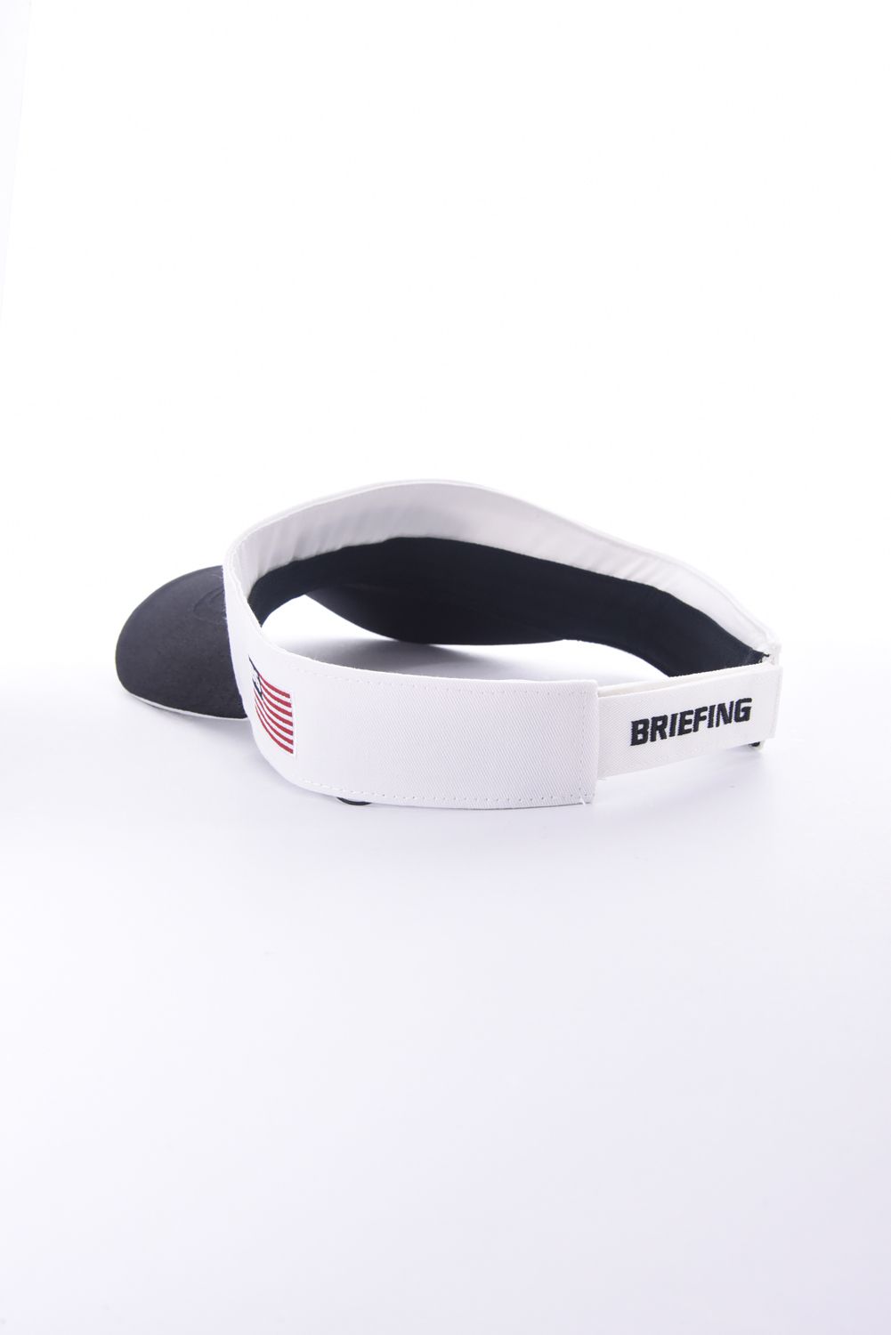 【26SS】 MEN'S COLLEGE LOGO VISOR / カレッジ風ロゴ バイカラー サンバイザー (ホワイト)