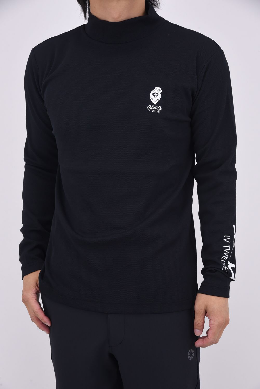 【25AW】 MU12 MOCK / ムータマリン ヴィトゥエルヴ コラボ モックネック Tシャツ (ブラック)