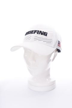 MENS PUNCHING MESH CAP / ロゴ刺繍 パンチングメッシュキャップ (ホワイト)