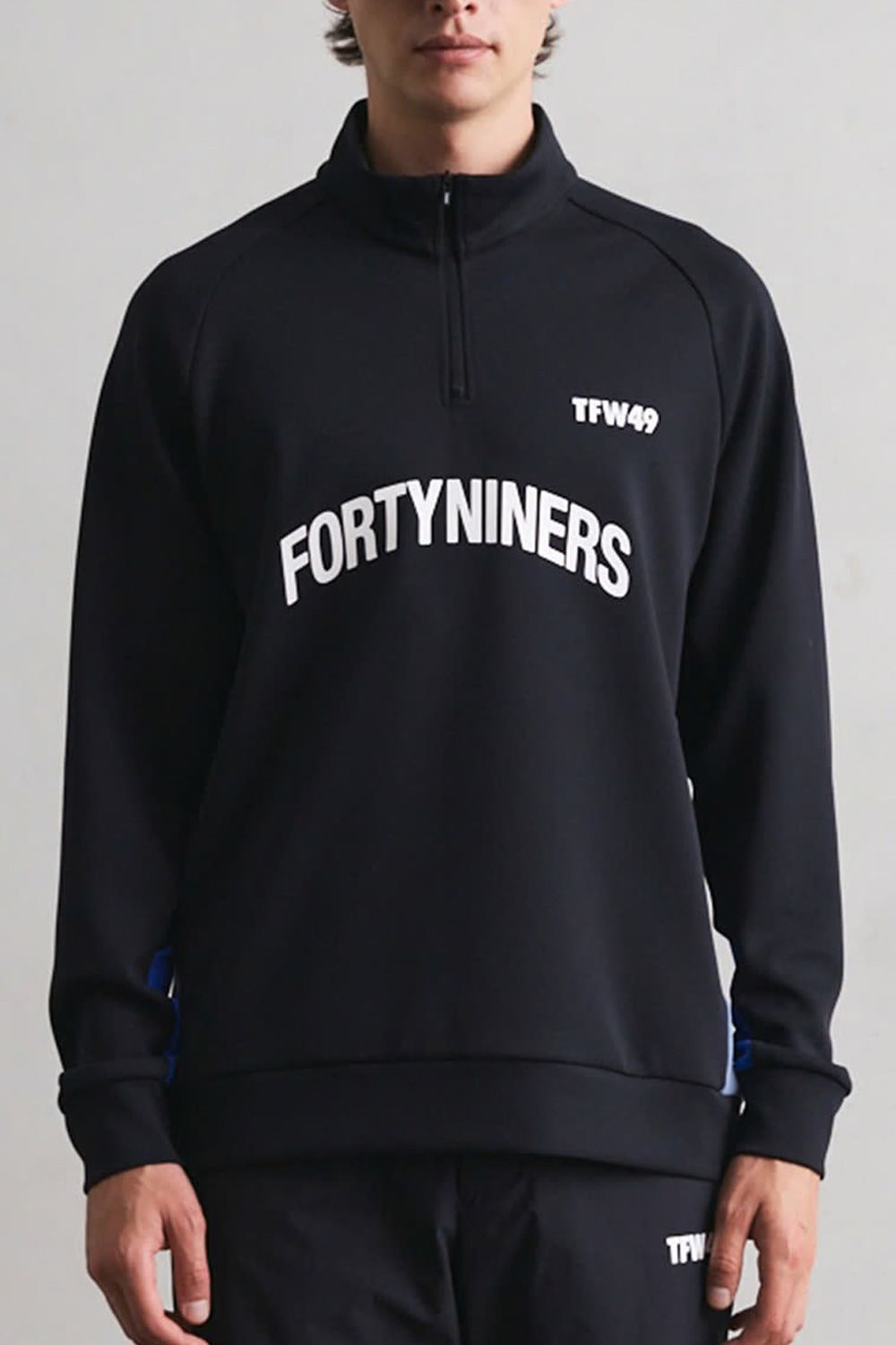 MOCK NECK HALF ZIP / ハーフジップ モックネック (ブラック)
