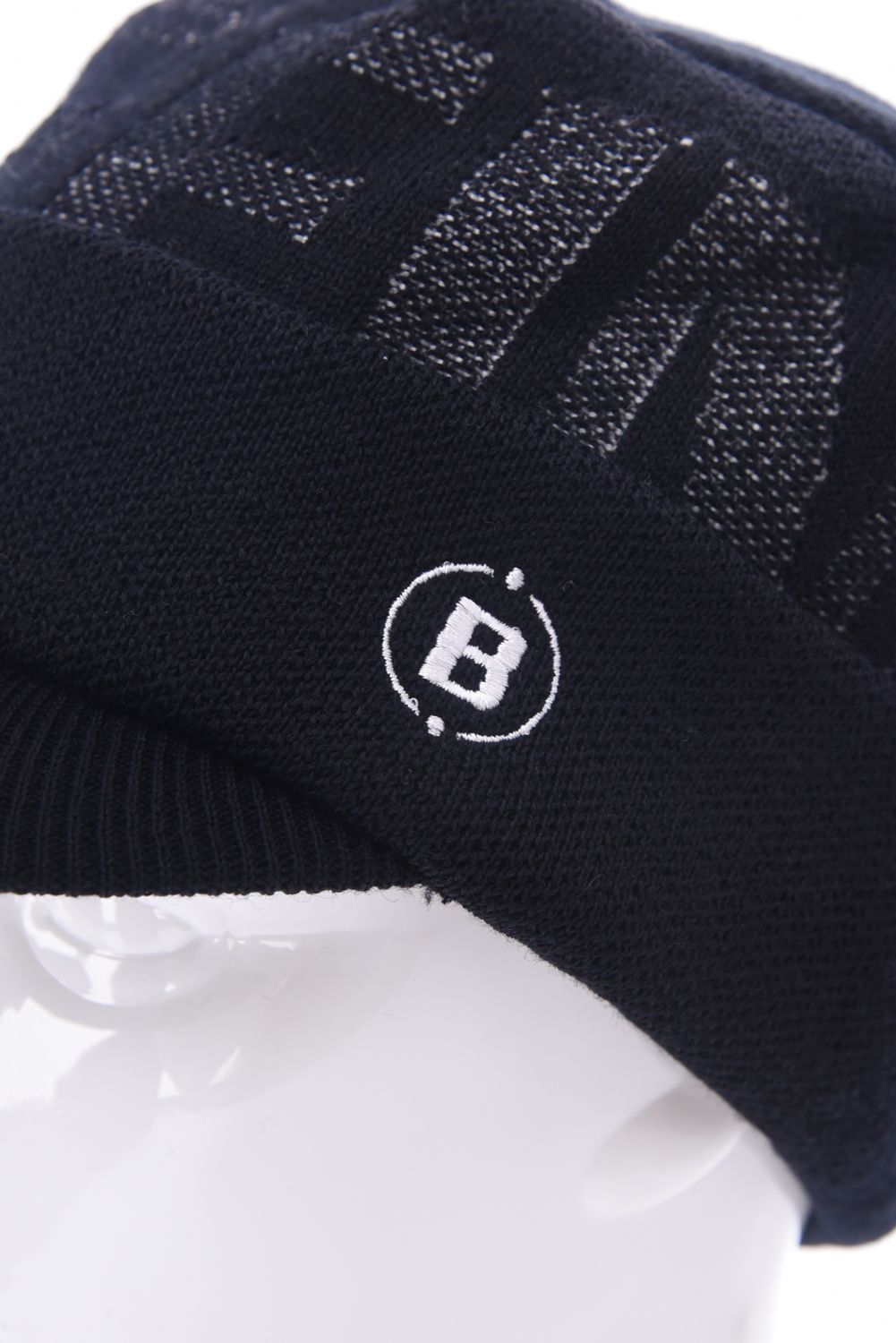 MS WR WOOL KNIT WORK CAP / ブランドロゴジャカード ニットワークキャップ (ブラック)