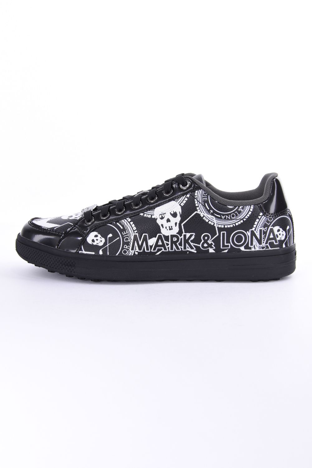 【2026AW 木村拓哉さん着用】 ATRAS SPIKELESS GOLF SNEAKERS / ロゴグラフィック ローカット スパイクレススニーカー (ブラック)