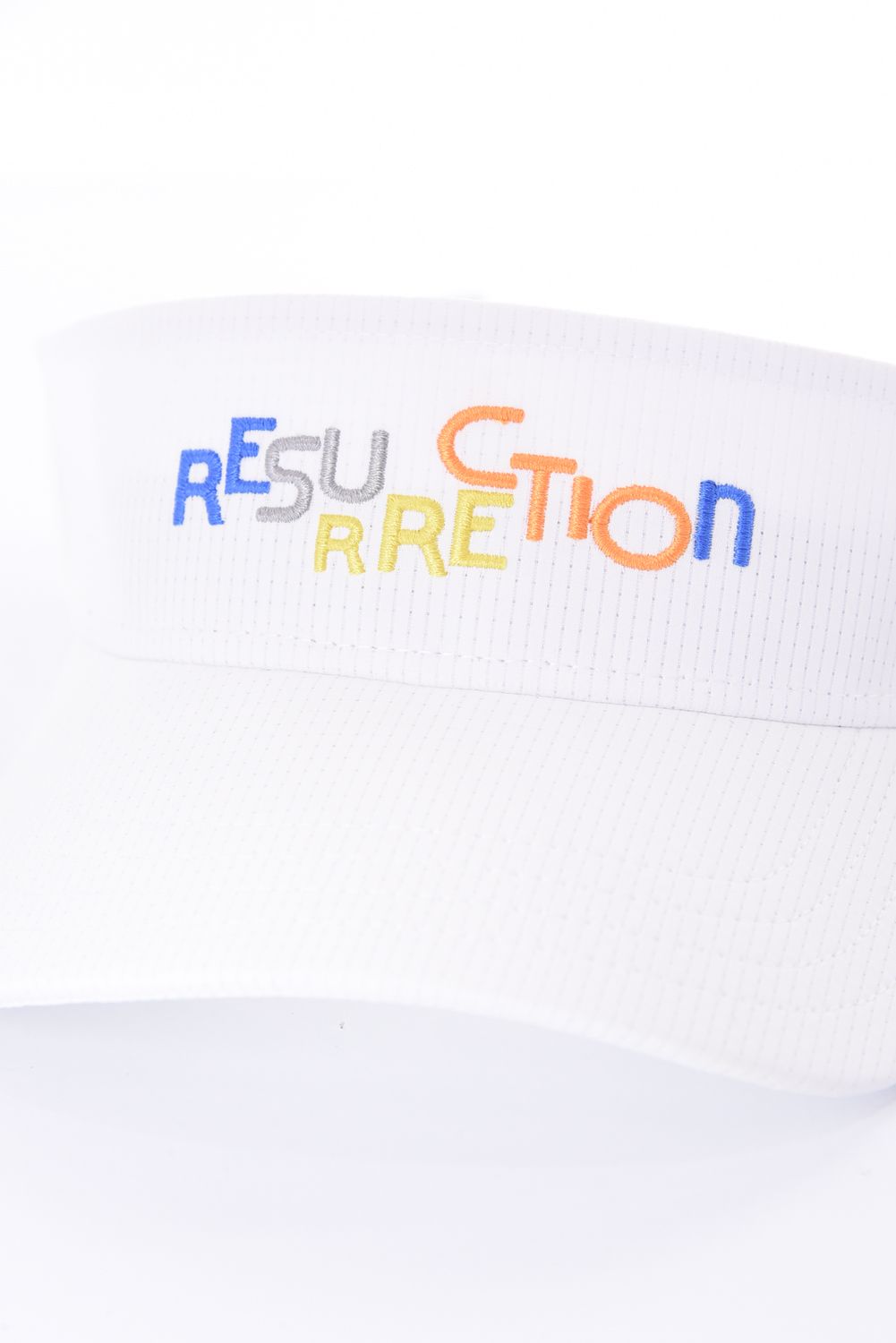 【26SS】 COLORFUL LOGO SUN VISOR / カラフルロゴ刺繍 サンバイザー (ホワイト)