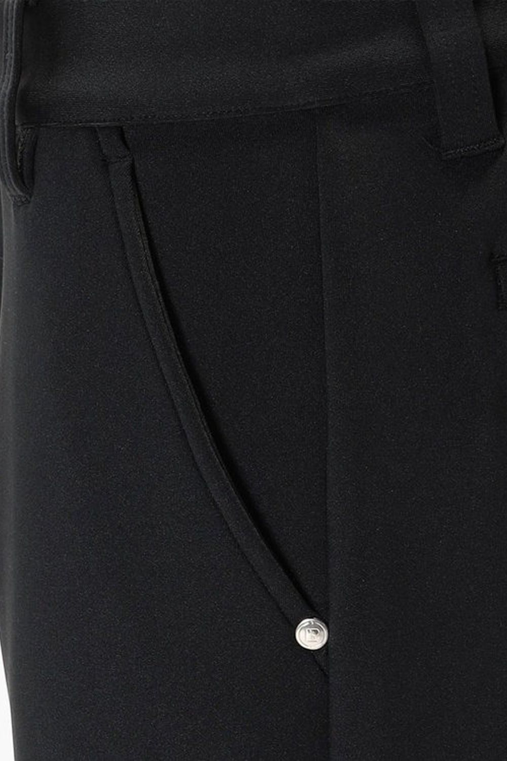 【26AW】【レディース】 WS STITCHED 3D LOGO SLIM PANTS / ステッチ ロゴ スリム パンツ (ブラック)
