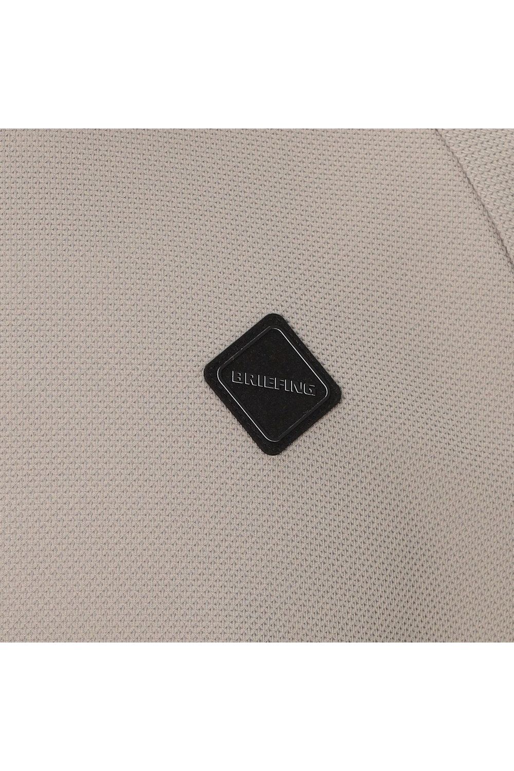 【26SS】 MEN'S LINE HIGHNECK RF / カノコ生地 ラインロゴテープ リラックスフィット モックネックTシャツ (ライトブラウン)