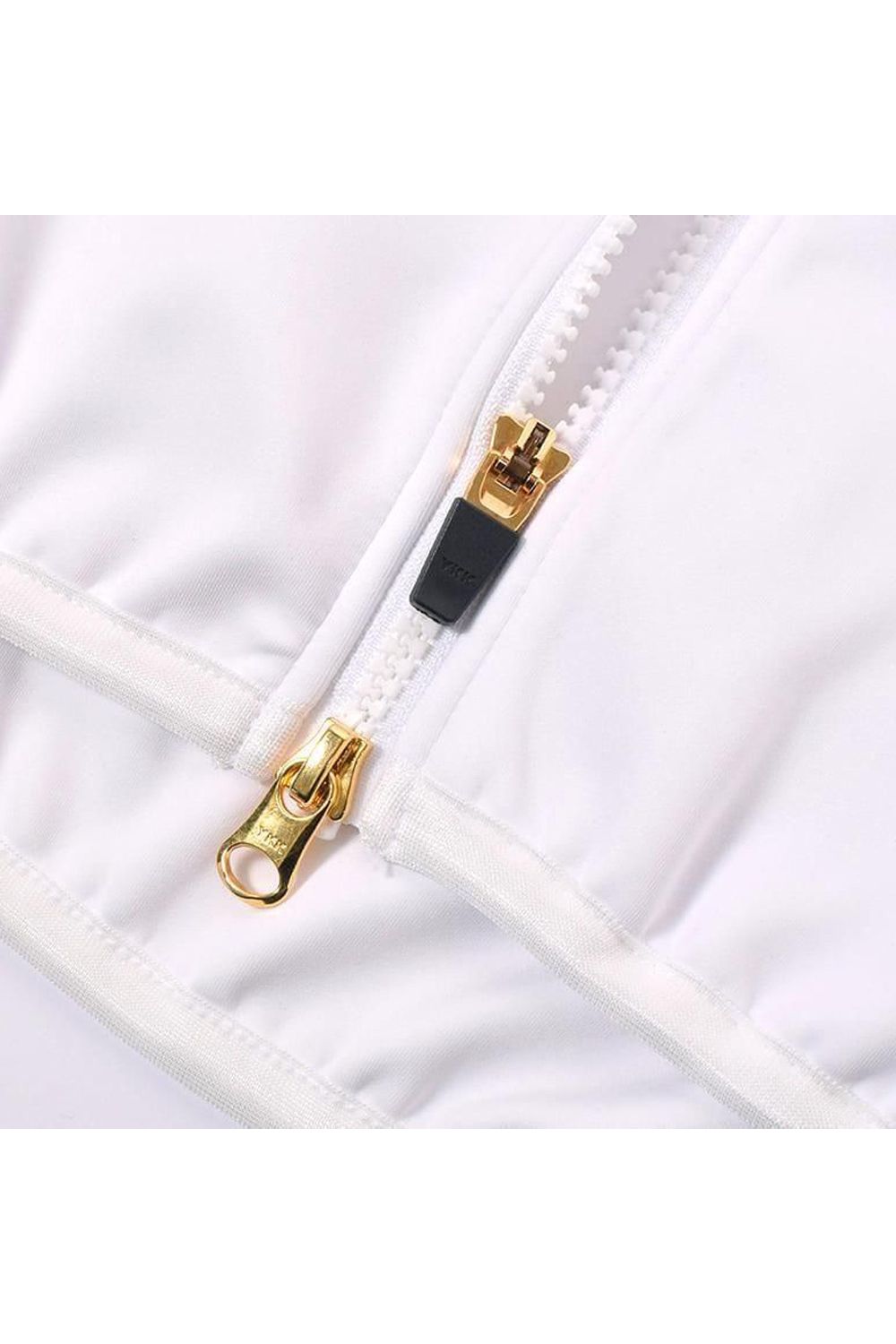 【26SS】【レディース】 GM ACCENT LINE ZIP UP PARKER / モノトーンシリーズ アクセントライン ジップアップパーカー (ホワイト)*