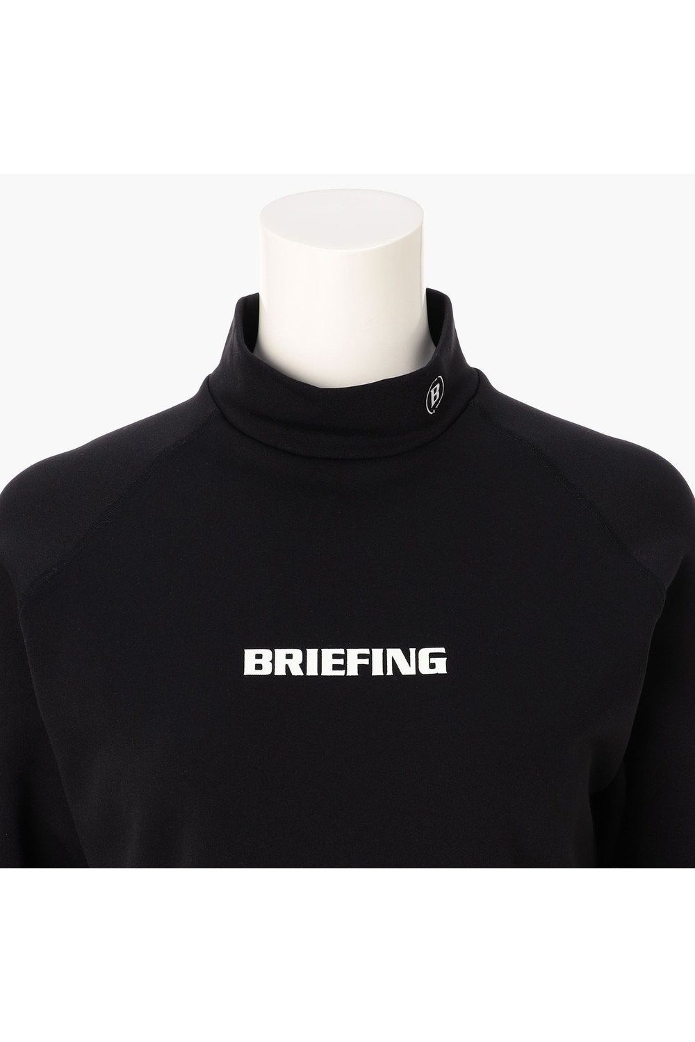 【26AW】【レディース】 WOMEN’S WARM LS HIGHNECK / 起毛素材 ブランドロゴ 長袖モックネックTシャツ (ブラック)