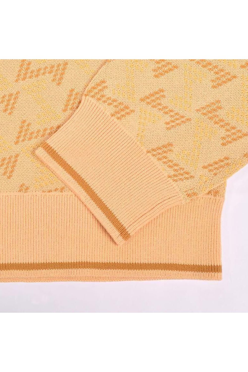 【25AW】【レディース】 GM JACQUARD LIGHT KNIT / GMジャカード クルーネック ライトニット (ベージュ)*