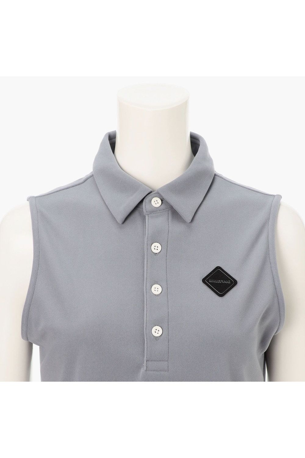 【26SS】【レディース】 WOMEN’S DRY PILE NS SHIRT / ドライパイル生地 ノースリーブポロシャツ (グレー)