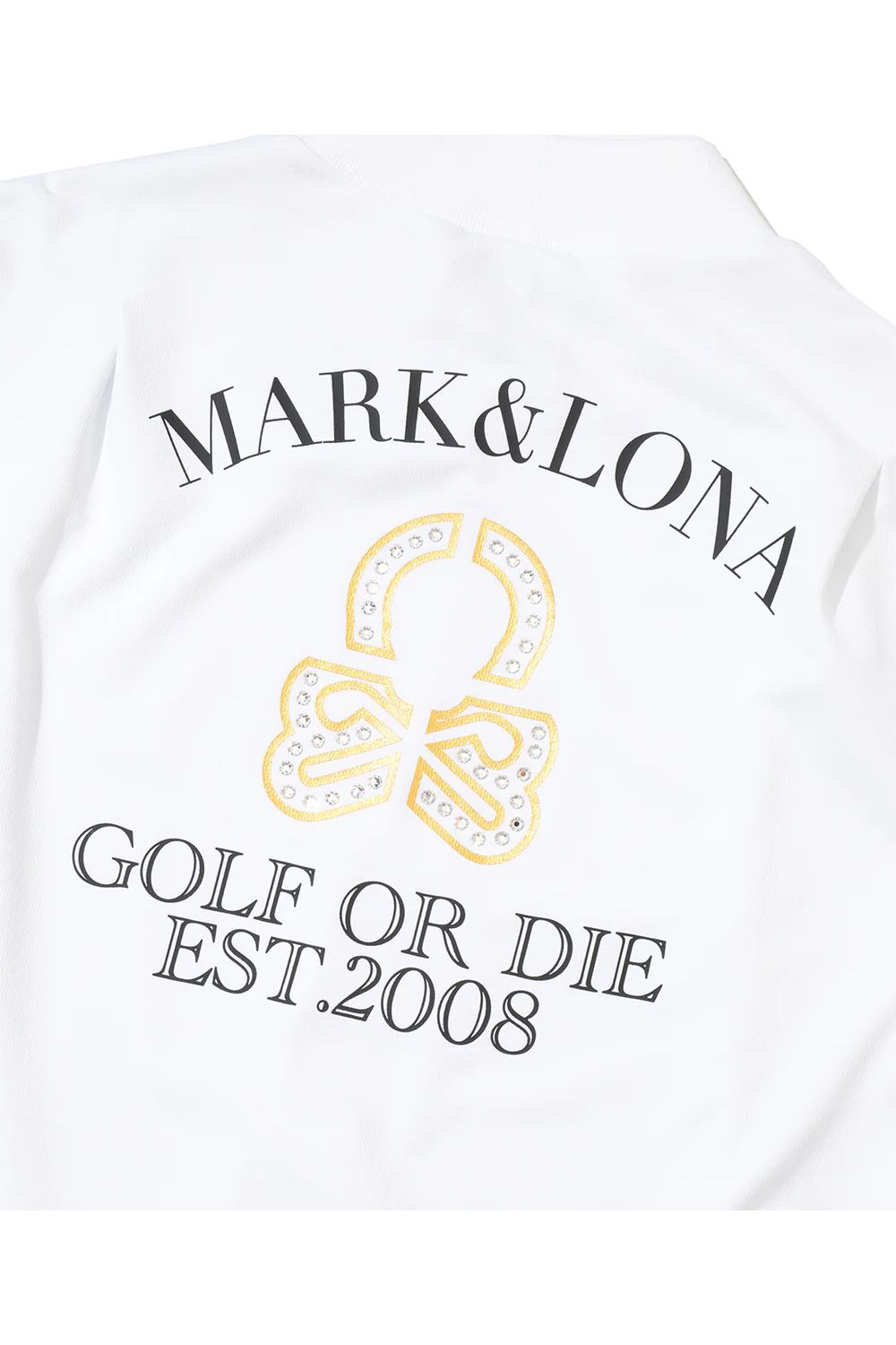 【26SS】【レディース】 GEMMA CRYSTAL MOCK / スワロフスキー キャップスリーブ モックネックTシャツ (ホワイト)