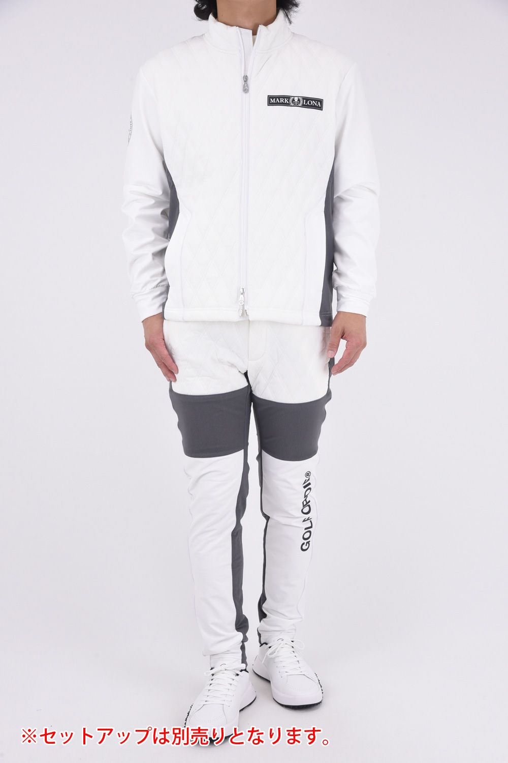 SYNAPCE QUILTED HYBRID TAPERED PANTS / キルティング ハイブリッド パンツ (ホワイト)
