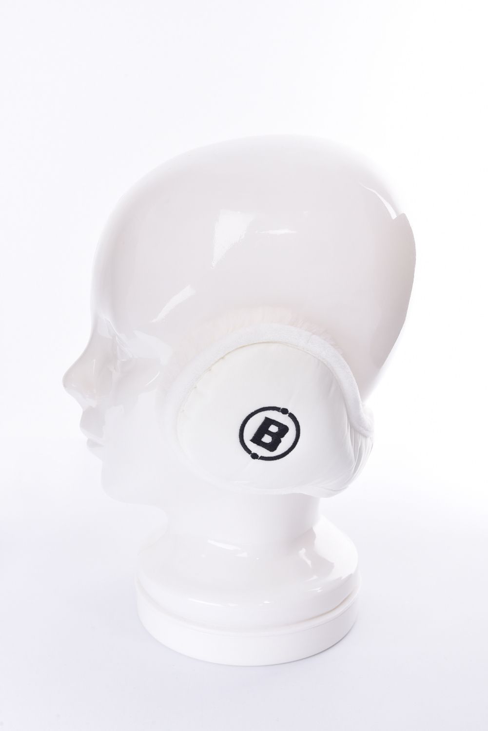 TWILL EAR MUFF / ロゴ ボア イヤーマフ (ホワイト)