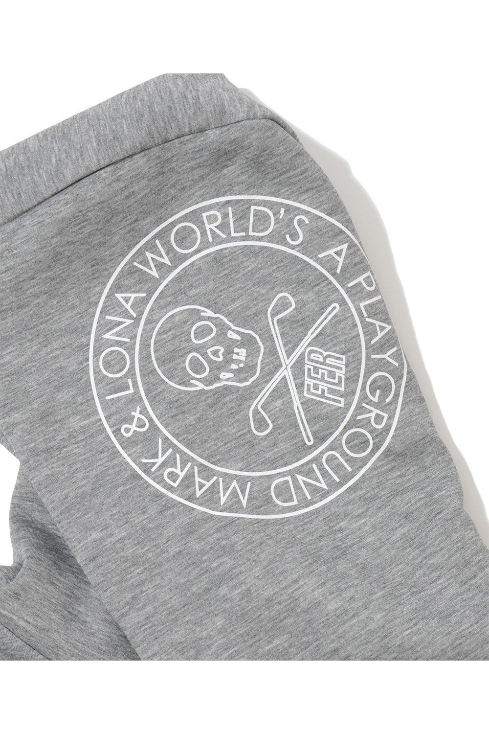 【26SS】【FER COLLECTION】 SWAG LOGO RELAX SPONGE HOODIE / ダンボールニット 3Dロゴ オーバーサイズ プルオーバーフーディー (ヘザーグレー)