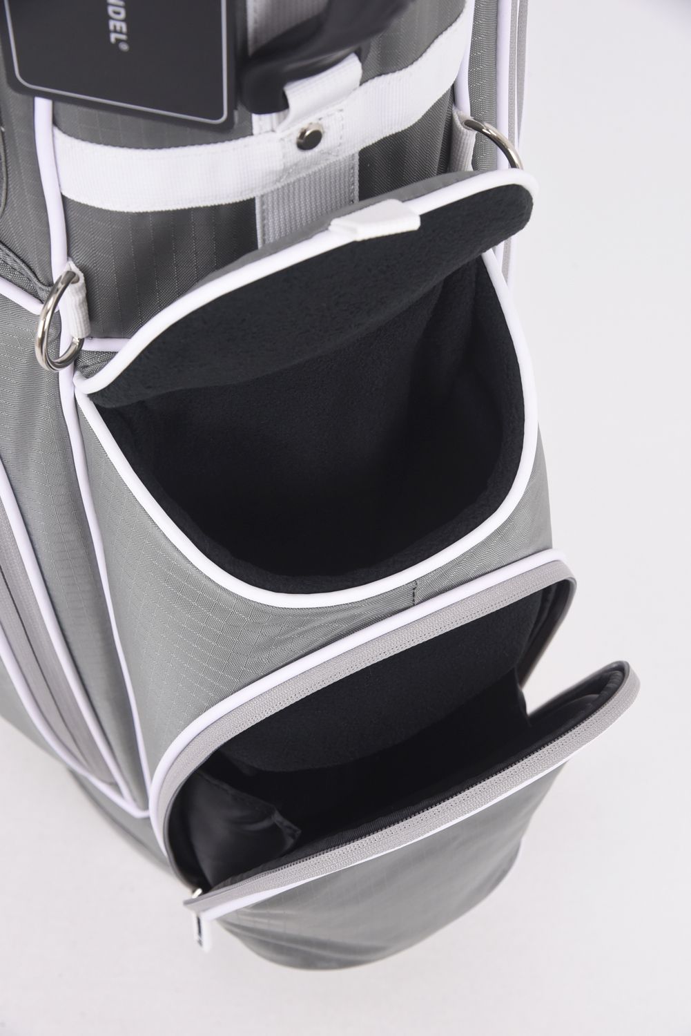【銀行振込・代金引換不可】【返品・交換不可】  RIPSTOP STAND CADDYBAG / リップストップ スタンドキャディバッグ (グレー/ホワイト)