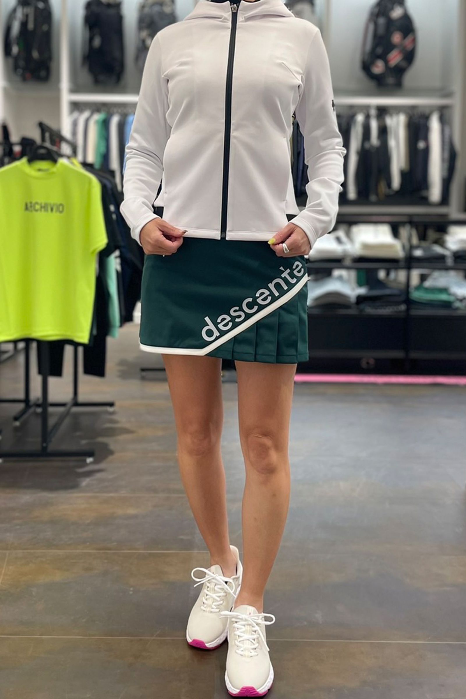 DESCENTE GOLF - 【レディース】 フルジップ ダンボールニット