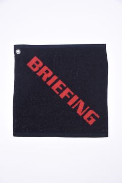 【プレゼント好適品】 LOGO HAND TOWEL / ブランドロゴ ループ付き ハンドタオル ブラック