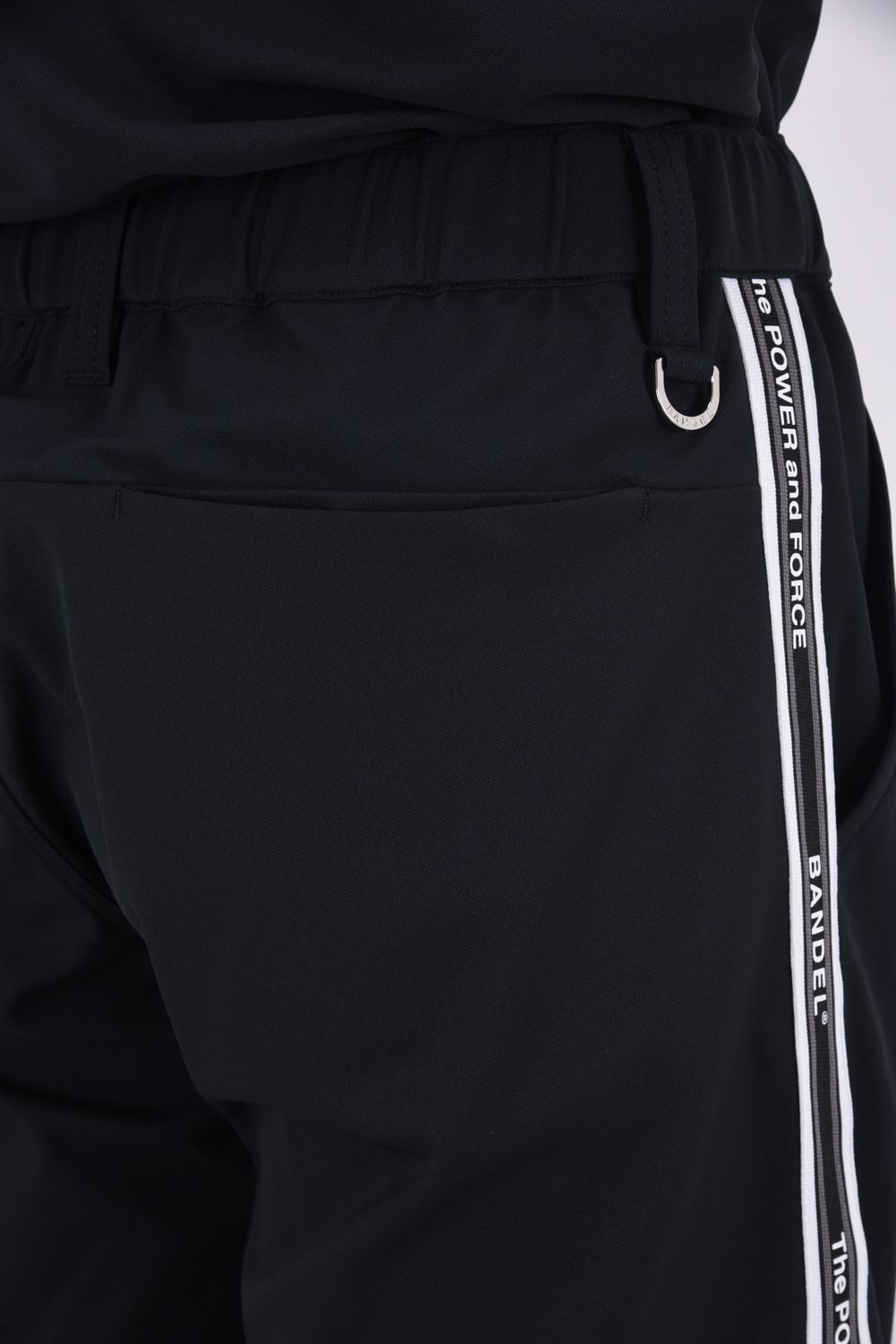 【26SS】 CONCEPT NOTES TAPING HALF PANTS / カノコ素材 デザインテープ ショートパンツ (ブラック)