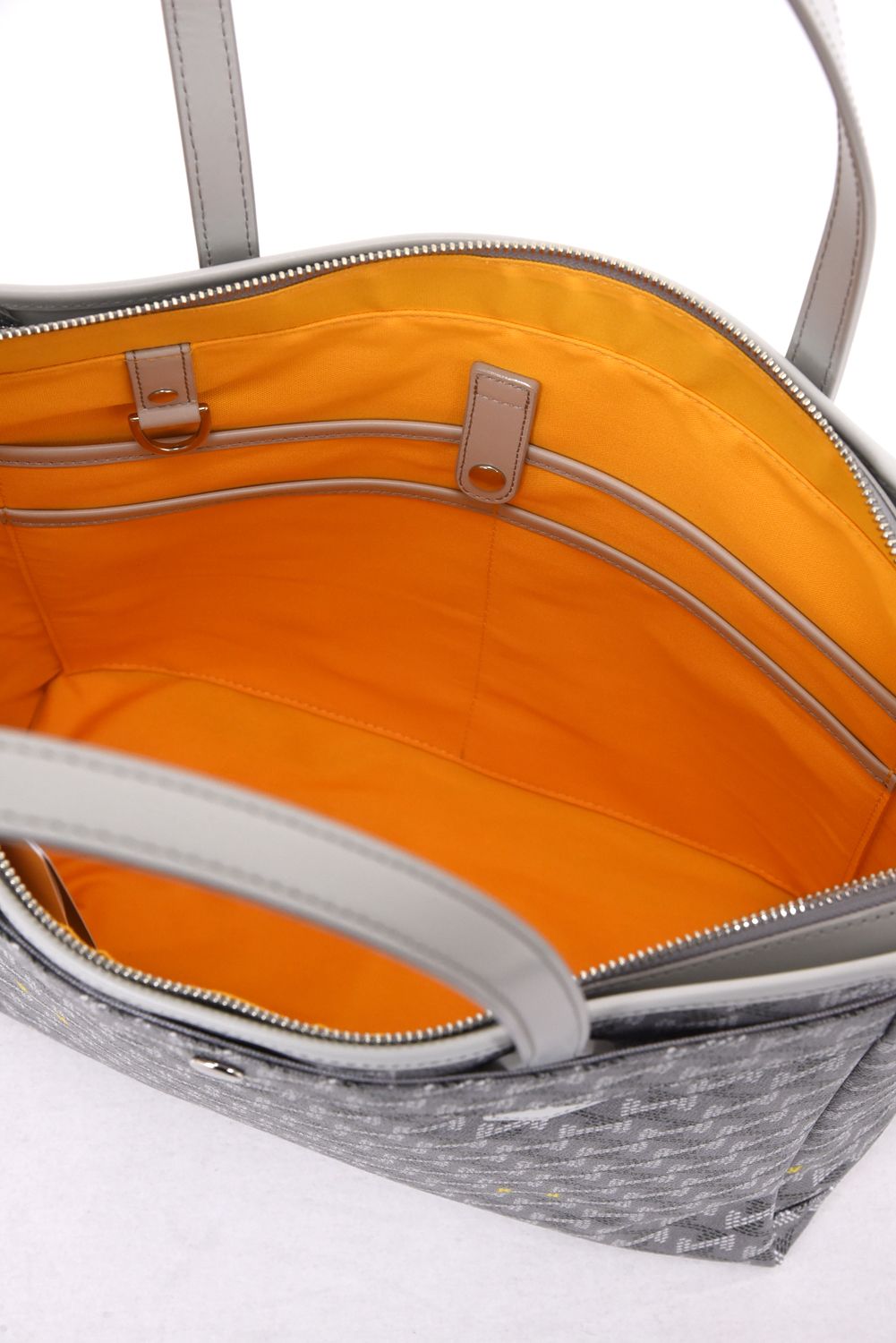 LANIUS BIZ (ラニウス ビズ) / ブランドオリジナルテキスタイル ビジネストートバッグ (シルバーグレー)*