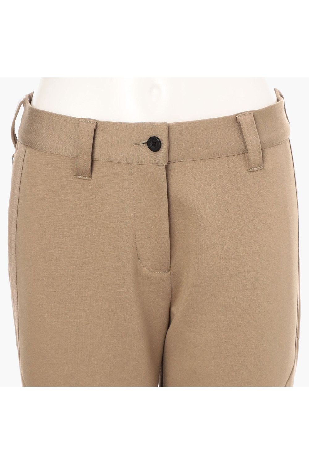 【25AW】【レディース】 WOMEN’S WARM LOGO LINE PANTS / ダンボールニット サイドロゴテープ ロングパンツ (ベージュ)