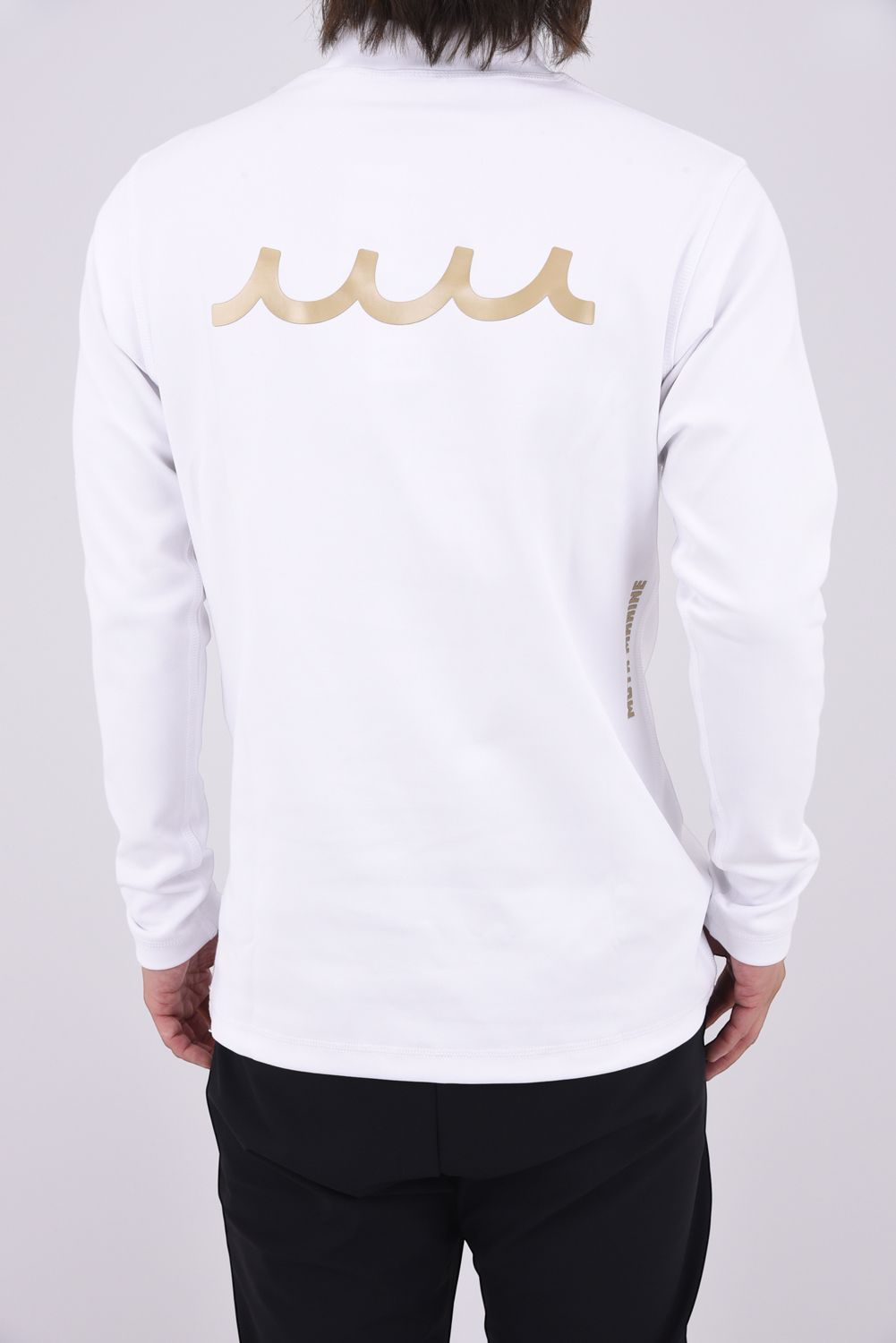 【26AW】 THERMOSOLAR MOCK NECK / ダンボールニット 発熱効果素材 長袖モックネックTシャツ (ホワイト)