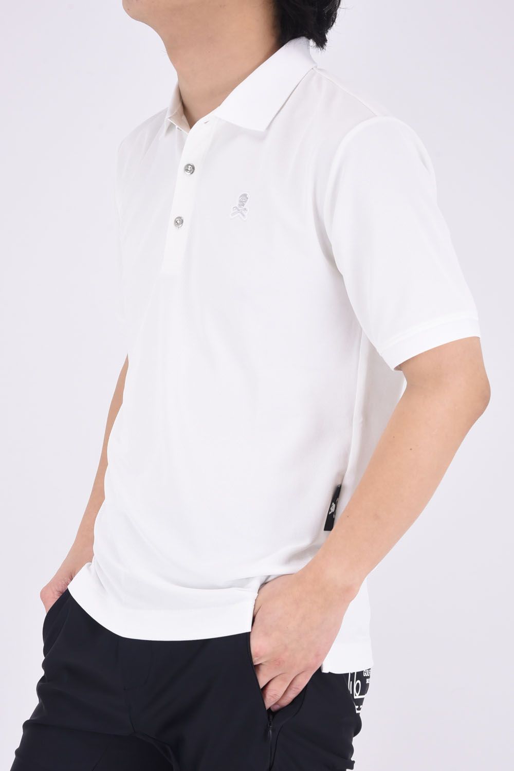 ACE POLO / ワンポイント ポロシャツ (ホワイト)