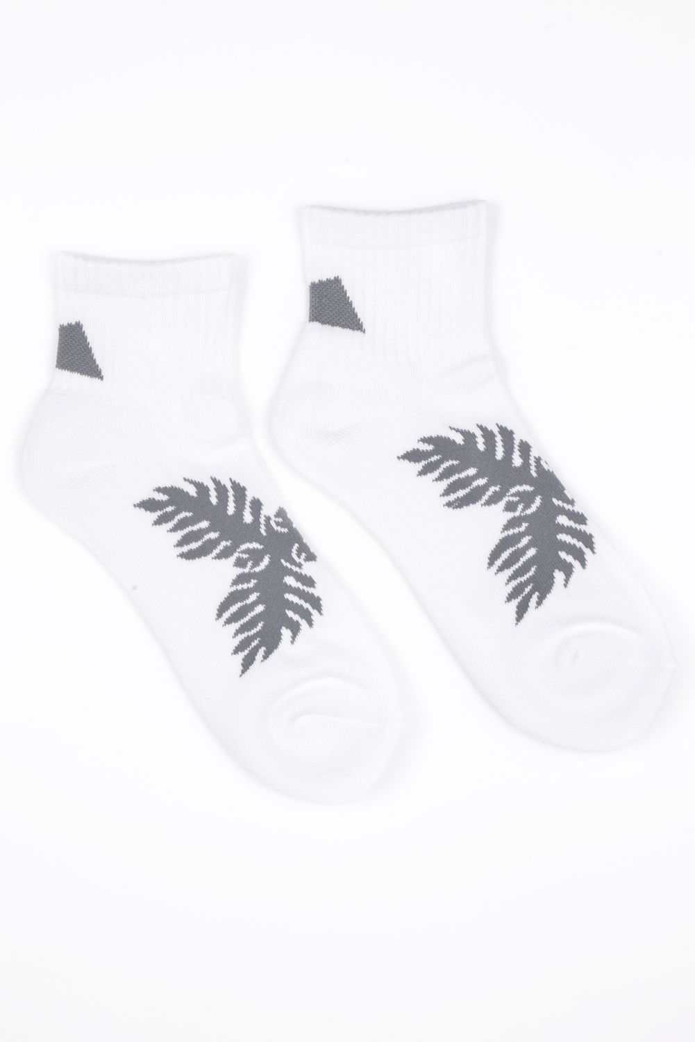 【26AW】 Ankle Socks（Laua’e） / ハワイアンキルトジャカード アンクルソックス (ホワイト)